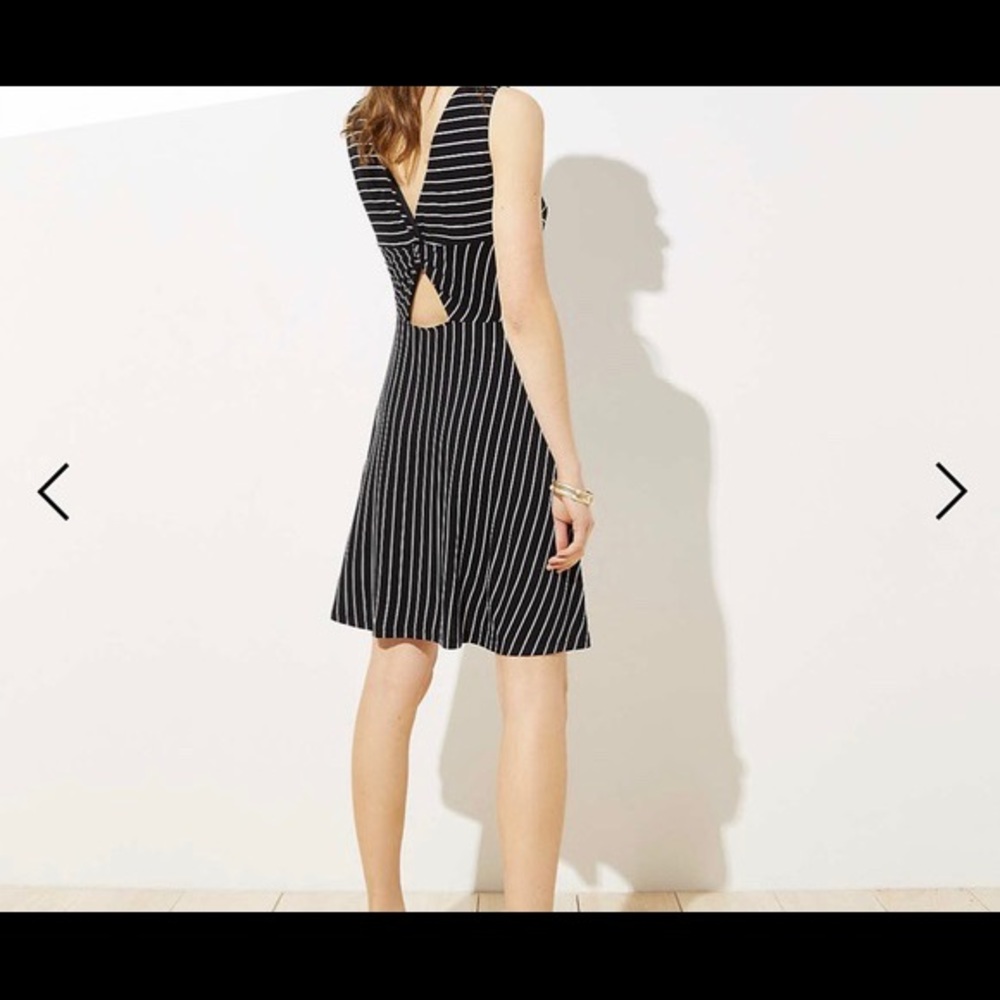 Loft twist back cutout dress